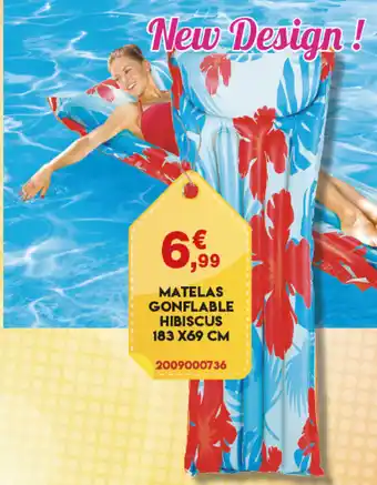 Maxi Bazar Matelas Gonflable Hibiscus offre