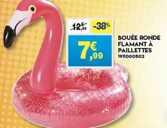 Bouée Ronde Flamant à Paillettes