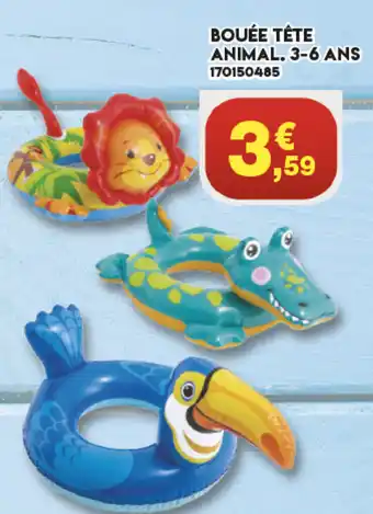 Maxi Bazar Bouée Tête Animal 3-6 Ans offre