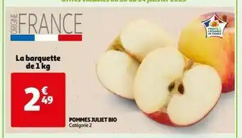 Auchan Supermarché Pommes juliet bio offre