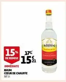 Auchan Supermarché Rhum cœur de chauffe offre