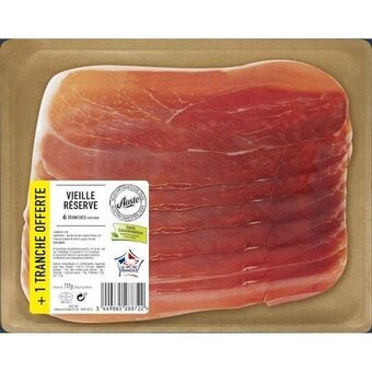Auchan Supermarché Jambon cru vieille réserve aoste offre