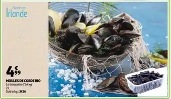 Auchan Supermarché Moules de corde bio offre