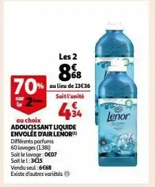 Adoucissant liquide envolée d'air lenor(1)