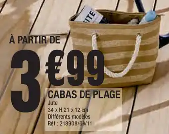 La Foir'Fouille Cabas De Plage offre