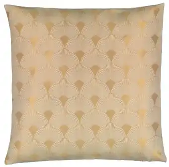 Housse de coussin 50x50 doré jacquard