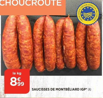 Bi1 Saucisses de Montbéliard IGP offre