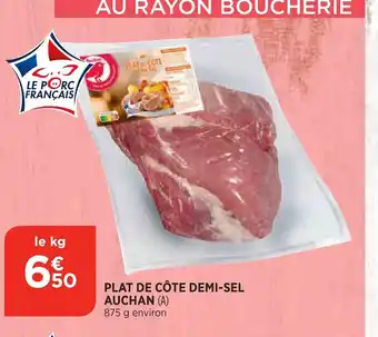 Bi1 Plat de Côte Demi-Sel Auchan offre