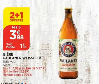 Bi1 Bière Paulener Weissbier offre