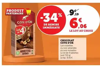 Chocolats côte d'or