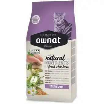 Médor et Compagnie Croquettes chat - ownat classic adulte stérilisé - 4kg offre