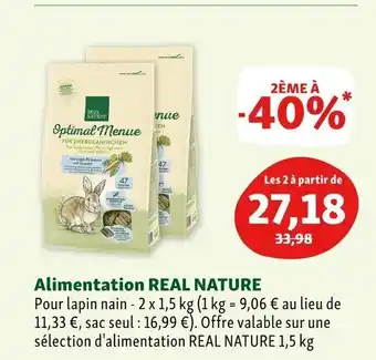 Maxi Zoo Alimentation Real Nature offre