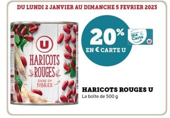 U Express Haricots Rouges U offre