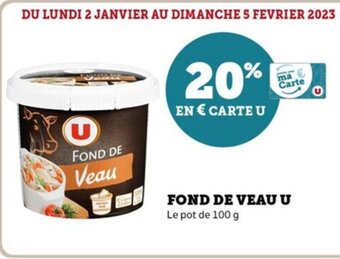 U Express Fond De Veau U offre