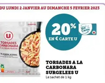 Torsades A La Carbonara Surgelees U