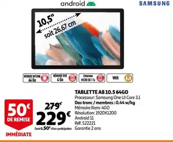 Auchan Tablette A810.5 64GO offre