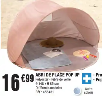La Foir'Fouille Abri de Plage Pop Up offre