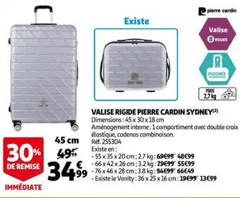 Auchan Valise Rigide Piere Cardin Sydney offre