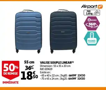 Auchan Vallise Souple Linear offre