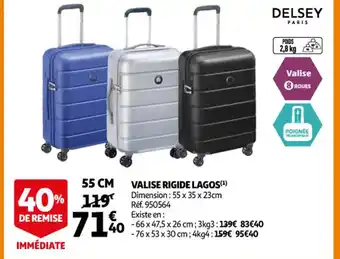 Auchan Vallise Rigide Lagos offre