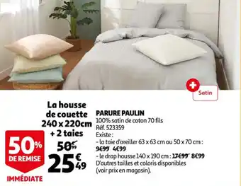 Auchan Parure Paulin offre