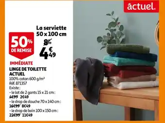 Auchan Linge De Toilette Actuel offre