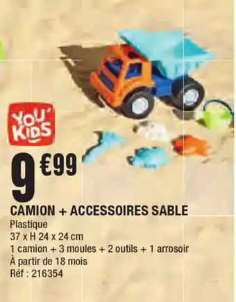 La Foir'Fouille Camion + accessoires sable offre