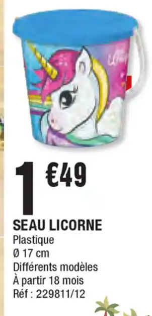 Seau licorne