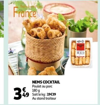 Auchan Nems cocktail offre