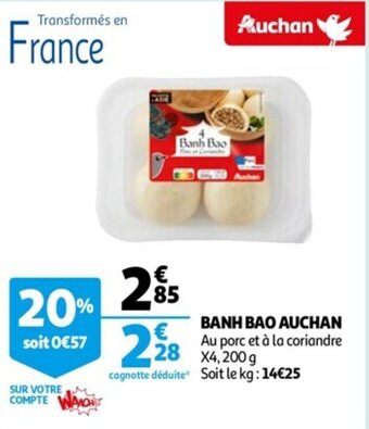 Auchan Banh bao Auchan offre