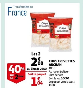 Auchan Chips Crevettes Auchan offre
