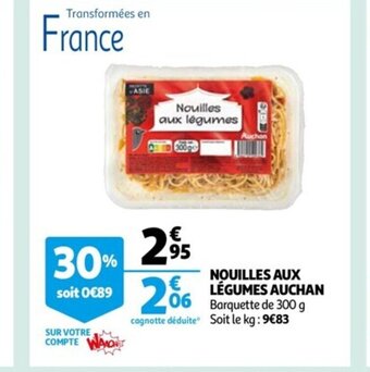 Auchan Nouilles Aux Légumes Auchan offre