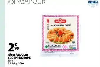 Auchan Pates A Rouler x 30 Spring home offre
