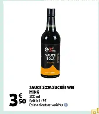 Auchan Sauce Soja Sucrée Wei Ming offre