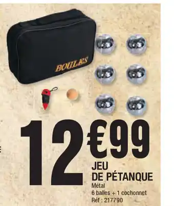 La Foir'Fouille Jeu de Pétanque offre