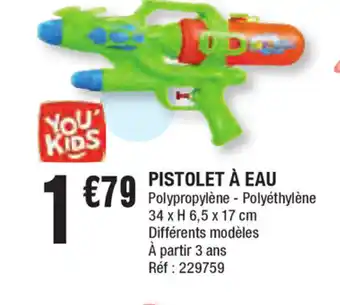 La Foir'Fouille Pistolet à eau offre