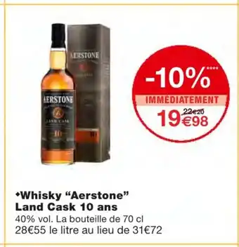 Whiksy Aertone Land Cask 10 ans