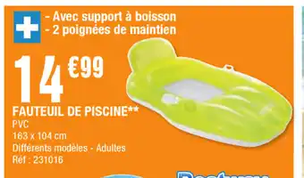La Foir'Fouille Fauteuil de piscine offre