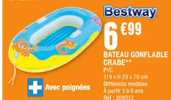 La Foir'Fouille Bateau gonflable crabe offre