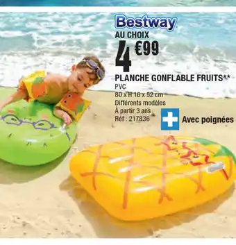 Planche gonflable fruits
