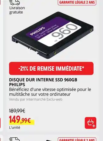 Disque Dur Interne SSD 960Gb Philips