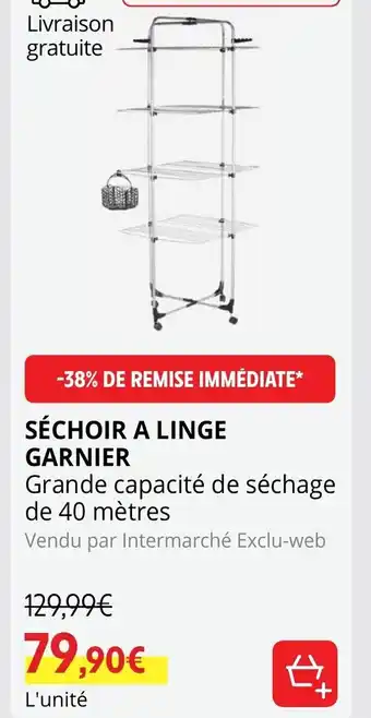 Intermarché Hyper Sechoir a Linge Garnier offre