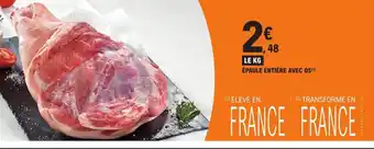 E.Leclerc Epaule Entière Avec Os offre