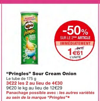 Monoprix Pringles Sour Cream Onion offre