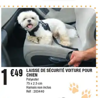La Foir'Fouille Laisse De Securite Voiture Pour Chien offre