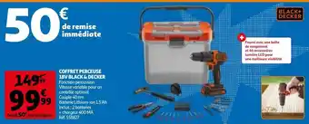 Auchan Coffret perceuse 18v black & decker offre