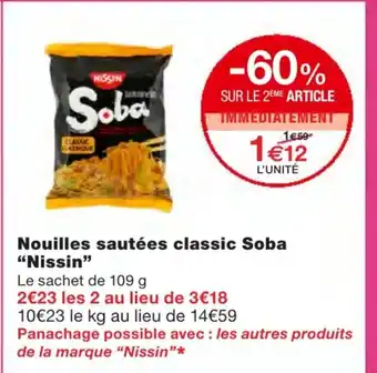 Nouilles sautées classic Soba