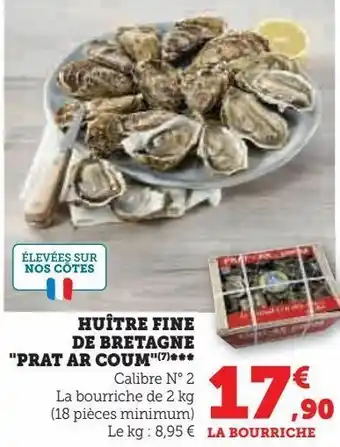 Hyper U Huître fine de bretagne "prat ar coum"(7 offre