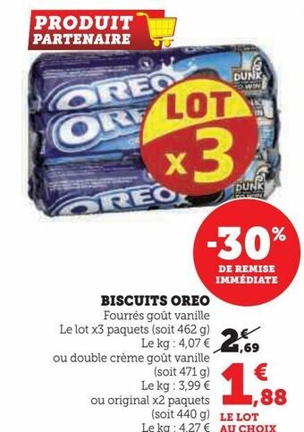 Hyper U Biscuits oreo offre