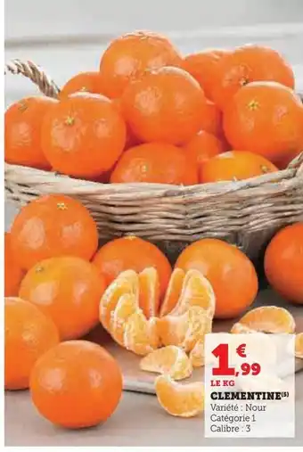 Hyper U Clementine offre